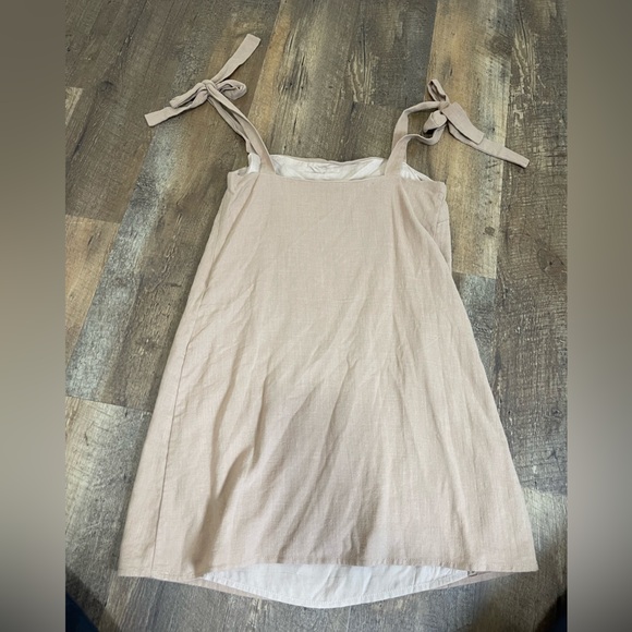 Petal & Pup brown tie mini dress. NEW! - Picture 3 of 3